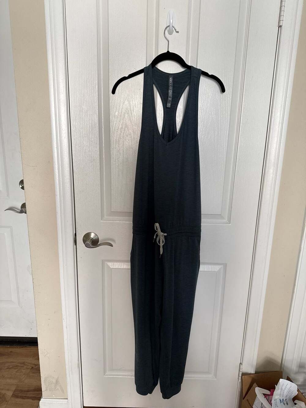 Vuori Women's Lux Jumpsuit in Charcoal Heather